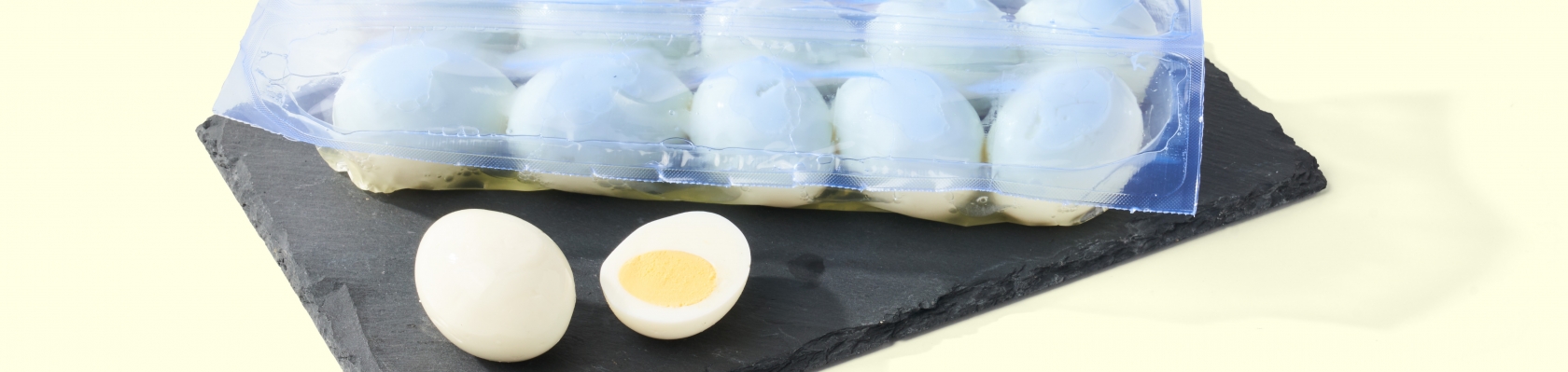 Gekookt gepelde eieren polyzak Van Tol Convenience Food 